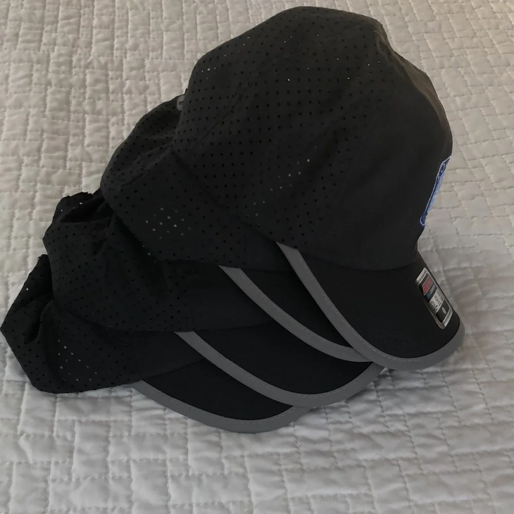 BNWOT Set of 4 Gray OTTO baseball-style caps for poolside, work, golf, etc! - Picture 9 of 9